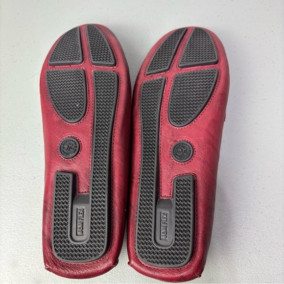 Johnston & Murphy Maggie Bit Red Driving Loafers Slip On 9.5M 78-14715 Flats - Picture 9 of 10